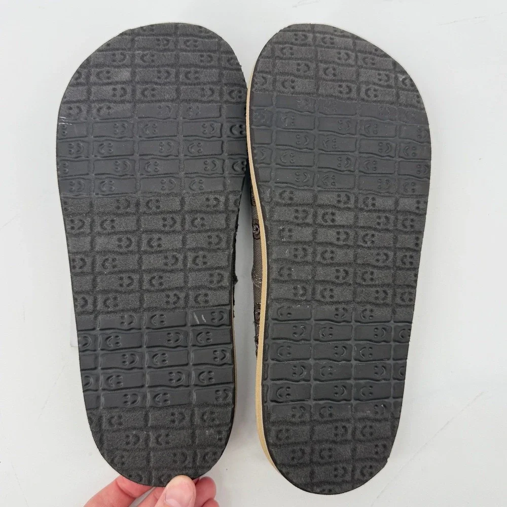 Sanuk‎ Vagabond Loafer Slip On Brindle Brown Men 7 Surfer Shoes Lightweight New